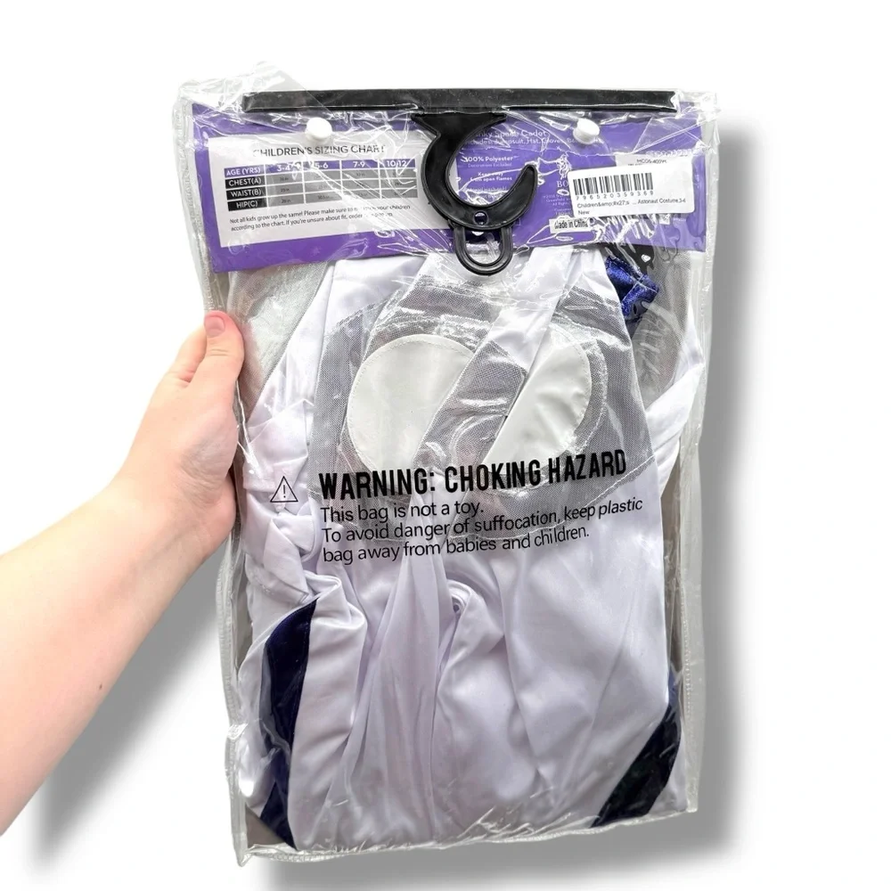Spunky Astronaut Kids‎ NWT Costume Size 3-4 Space Cadet Halloween Outfit